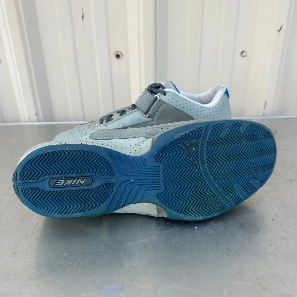Nike Air Zoom 2007 Grey‎ Blue Low Top Athletic Sneakers 309296-011 Mens Size 14